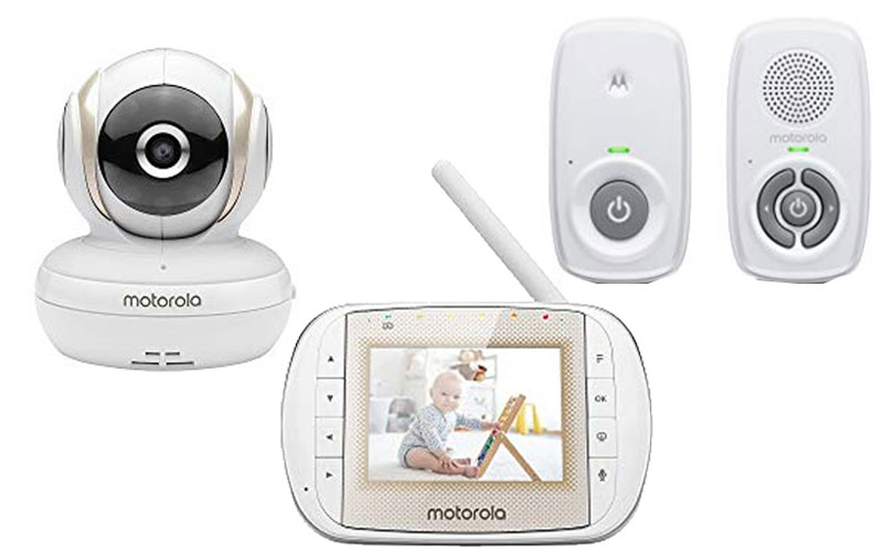 Motorola MBP16 Digitales Babyphone Funk 300 Meter Reichweite Ton Nachtlicht Temp 
